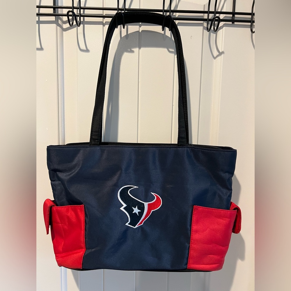 Houston Texans Blue and Red Tote Bag